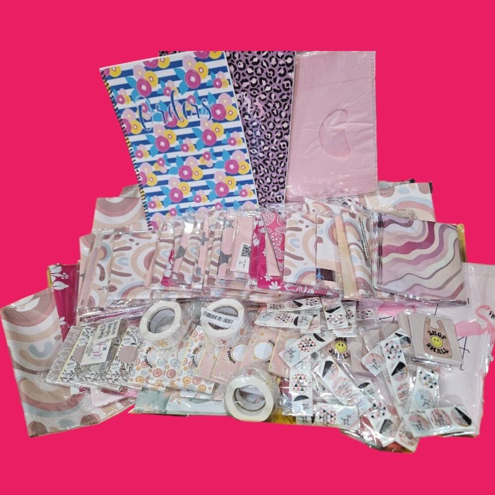 Huge Bundle of Pink Shipping/ Selling Supplies - 3,212 Items - Great Deal!!